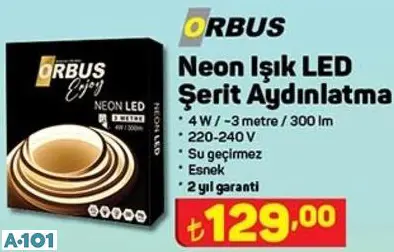ORBUS NEON IŞIK LED ŞERİT AYDINLATMA ORBUS NEON IŞIK LED ŞERİT AYDINLATMA
